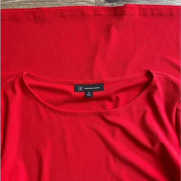 INC BEAUTIFUL CHRISTMAS BLOUSE DIAMOND STONE DETAIL - Picture 6 of 12